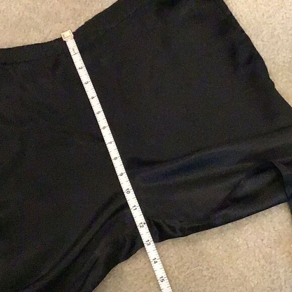 Mary Jo Bruno Neiman Marcus Pants Black Silk Loungewear Elastic Waist Size 12P - Picture 8 of 12